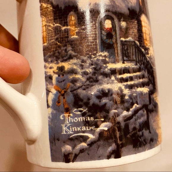 THOMAS KINKADE Lot of 4 Christmas Coffee Mugs EUC 1992-2003 - Picture 9 of 16